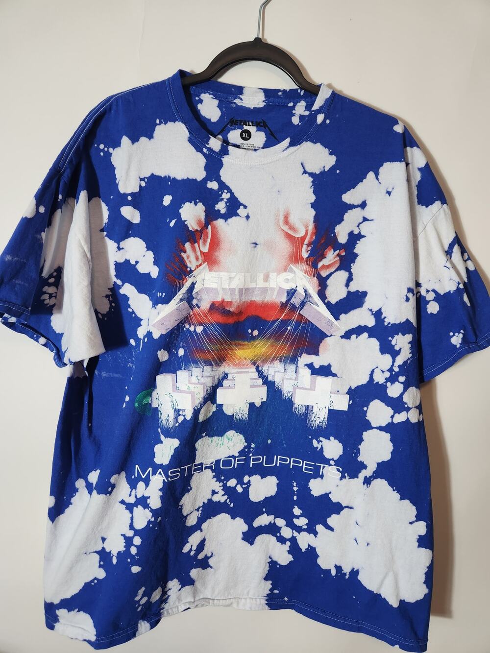 Metallica Bleached out t-shirt in size XL unisex